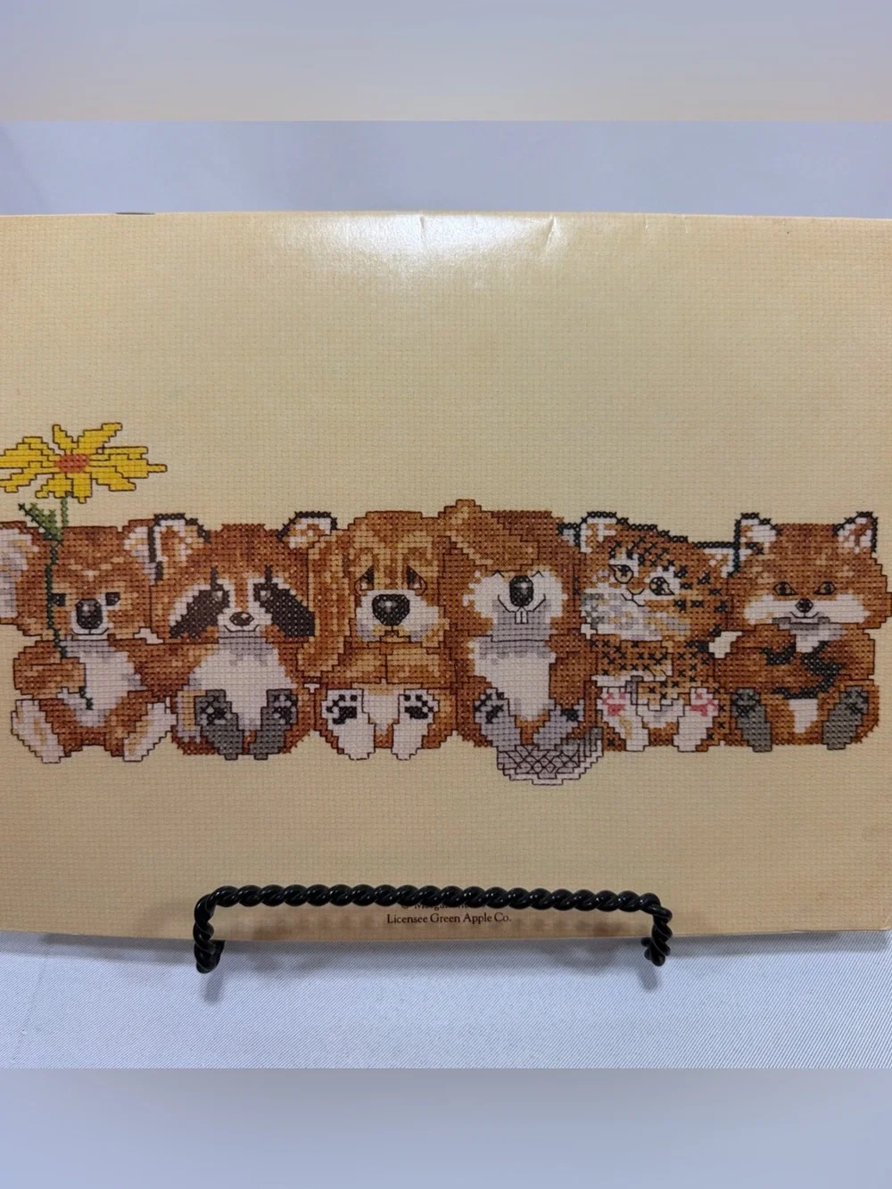 Critter Sitters Cross Stitch Patterns Green Apple Enchantment Series Vintage